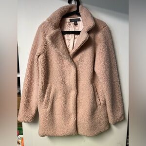 Suzy Shier Blush Teddy Jacket